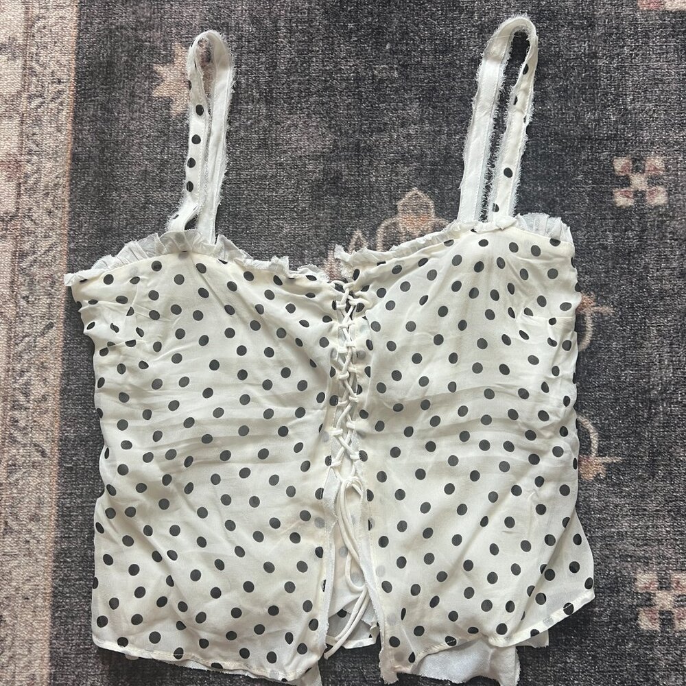 Zara Studio Limited Edition Polka Dot Cami Tank Top
